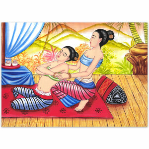 Thai Kunst Bild Traditionelle Thaimassage Siam - No. 11