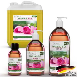 Olio da massaggio aroma Rosa