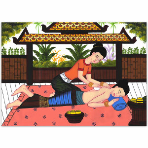Thai Kunst Bild Traditionelle Thaimassage Siam - No. 16