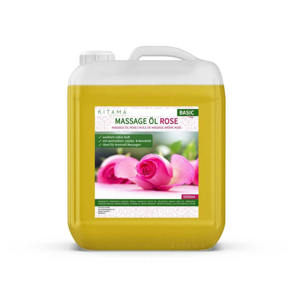 Olio da massaggio aroma Rosa 5000ml (5 Litri)