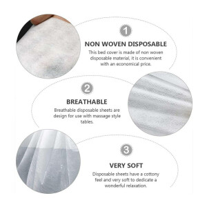 Disposable hygiene bed sheet made of nonwoven without face hole 180 x 80 cm 20pcs.