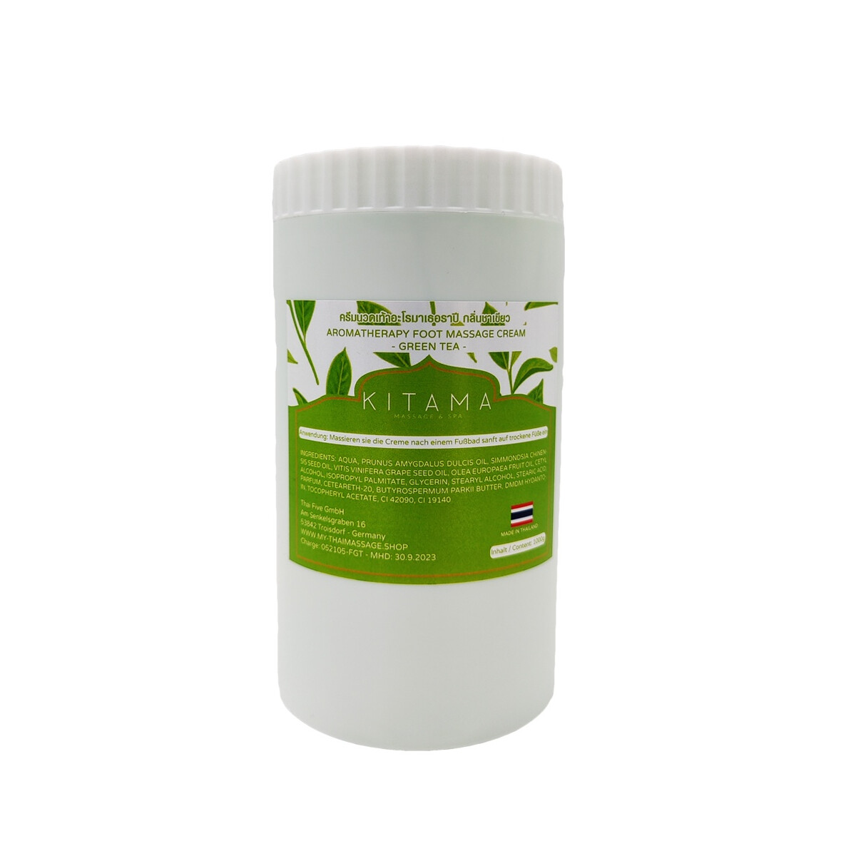 Crema da massaggio al tè verde - 1000 g per corpo...