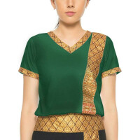 Thai massage T-shirt unisex (men & women) with traditional pattern, Regular Fit