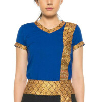 Thai massage T-shirt unisex (men & women) with traditional pattern, Regular Fit