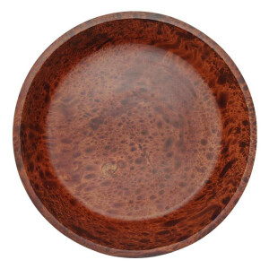 Pediluvio in legno di mango rosso-marrone Ø 38,5 cm, altezza 10,5 cm
