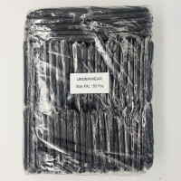 50 pcs. Nylon & spandex disposable pants, elastic - Colour: Black