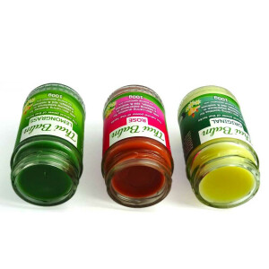 Massage Balm Set per 100g Pure Thai, Lemongrass & Rose