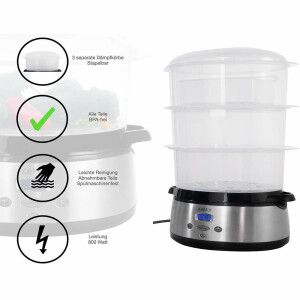 Herbal compress ball warmer, steamer with keep warm function