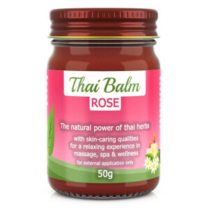 Balsamo per massaggi alle erbe thailandesi - Rosa (rosso)