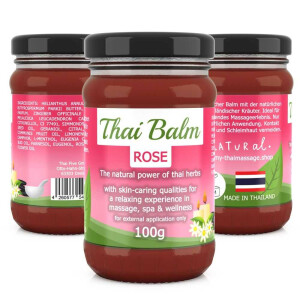 Massage Balm with Thai Herbs - Rose (Red)