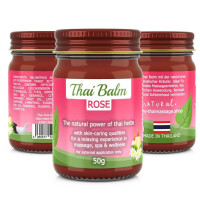 Massage Balm with Thai Herbs - Rose (Red)