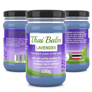 Massage Balm with Thai Herbs - Lavender (Purple) 100g...