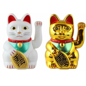 Winke-Katze Glücks-Katze 15cm hoch