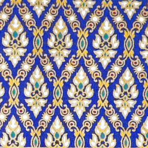 Thai Cloth Fabric Sarong - Thai Siam 2023 Premium Blue